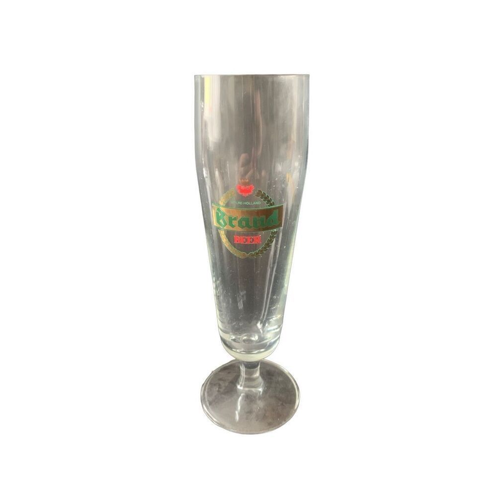 Vintage Brand Beer Footed Pilsner Glass Imported Wylre Holland Classic Design